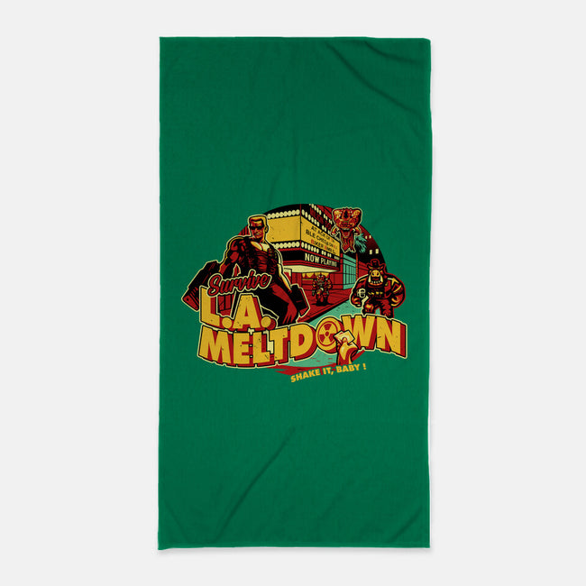 Survive LA Meltdown-None-Beach-Towel-daobiwan