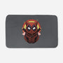 Red Cat Mutant-None-Memory Foam-Bath Mat-Astrobot Invention