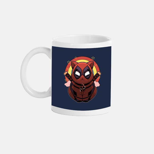 Red Cat Mutant-None-Mug-Drinkware-Astrobot Invention