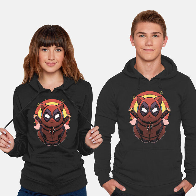 Red Cat Mutant-Unisex-Pullover-Sweatshirt-Astrobot Invention