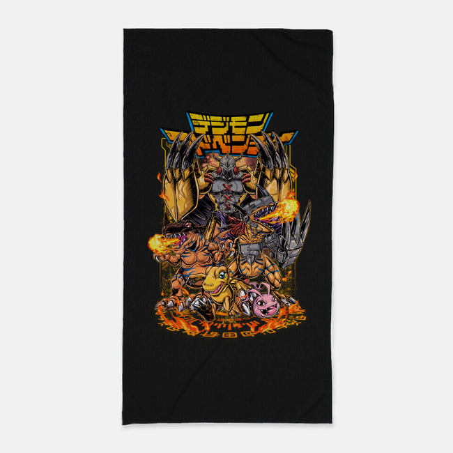 Agumon Evo-None-Beach-Towel-Knegosfield