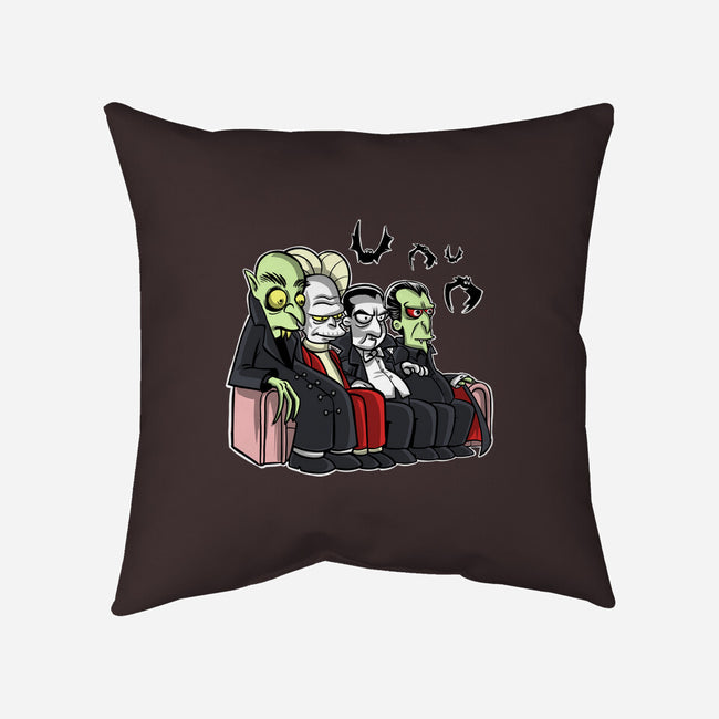 The Draculas-None-Removable Cover-Throw Pillow-zascanauta