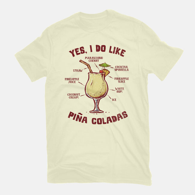 Yes I Do Like Pina Coladas-Mens-Premium-Tee-kg07