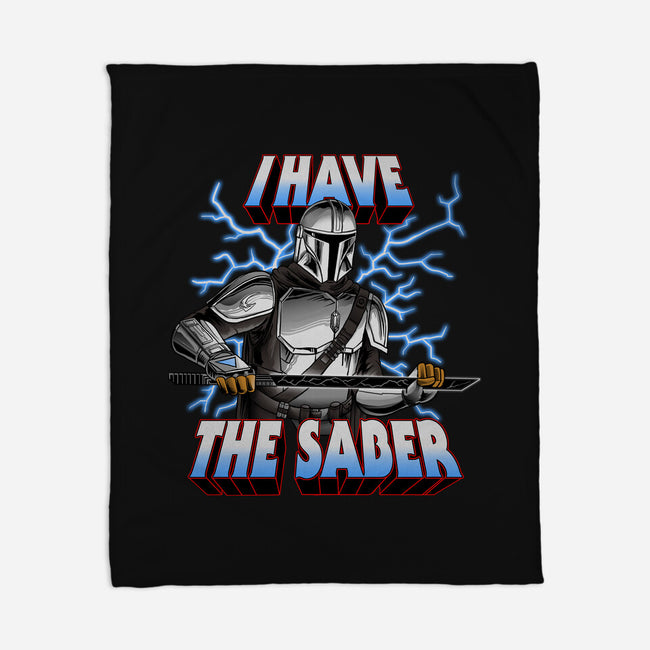 The Dark Saber-None-Fleece-Blanket-joerawks