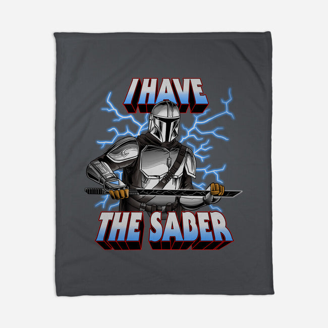 The Dark Saber-None-Fleece-Blanket-joerawks