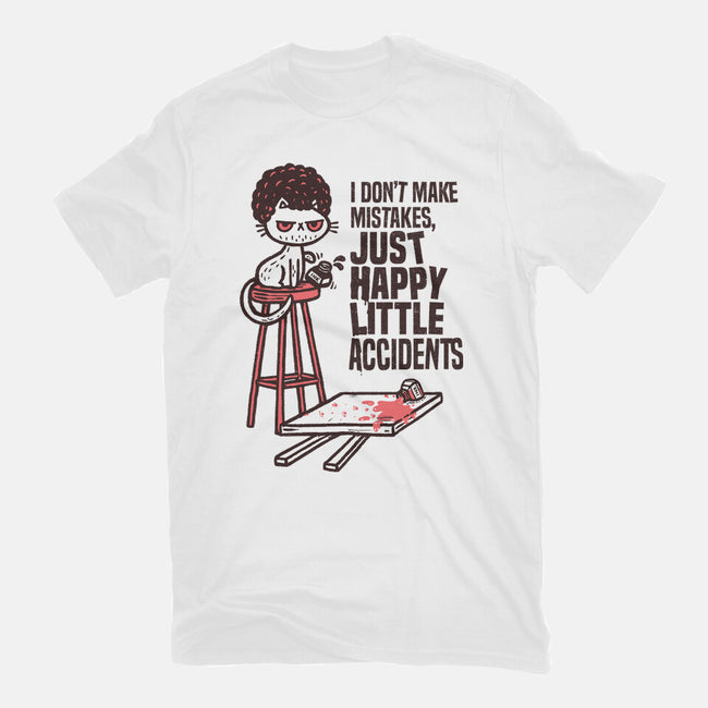 Just Happy Little Accidents-Youth-Basic-Tee-Wenceslao A Romero