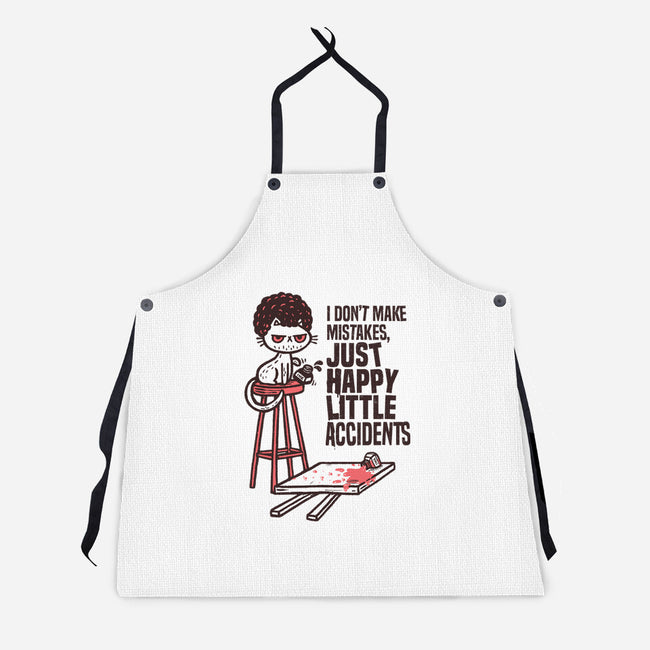 Just Happy Little Accidents-Unisex-Kitchen-Apron-Wenceslao A Romero