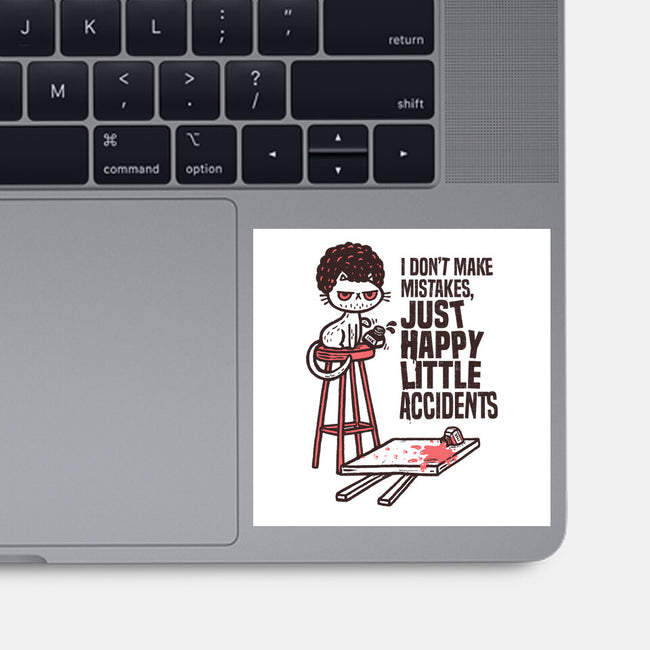 Just Happy Little Accidents-None-Glossy-Sticker-Wenceslao A Romero