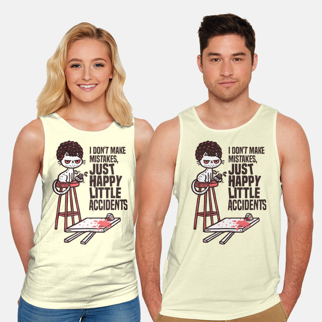 Just Happy Little Accidents-Unisex-Basic-Tank-Wenceslao A Romero