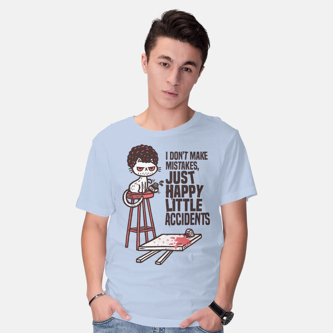 Just Happy Little Accidents-Mens-Basic-Tee-Wenceslao A Romero