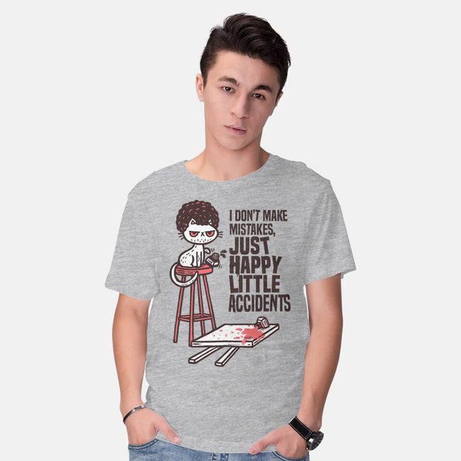 Just Happy Little Accidents-Mens-Basic-Tee-Wenceslao A Romero