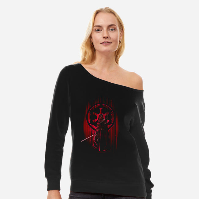 Shadow Of The Empire-Womens-Off Shoulder-Sweatshirt-Donnie