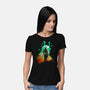 Negative Aki Samurai-Womens-Basic-Tee-Donnie