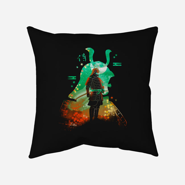 Negative Aki Samurai-None-Removable Cover-Throw Pillow-Donnie