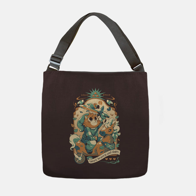 Neko's Awakening-None-Adjustable Tote-Bag-ilustrata