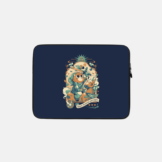 Neko's Awakening-None-Zippered-Laptop Sleeve-ilustrata