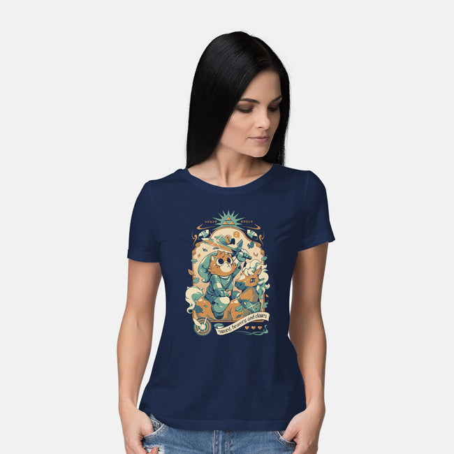 Neko's Awakening-Womens-Basic-Tee-ilustrata