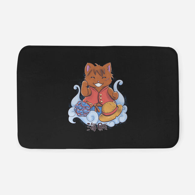 Pirate Maneki Neko-None-Memory Foam-Bath Mat-ellr