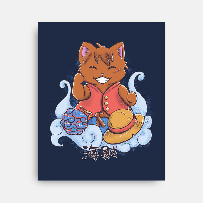 Pirate Maneki Neko-None-Stretched-Canvas-ellr