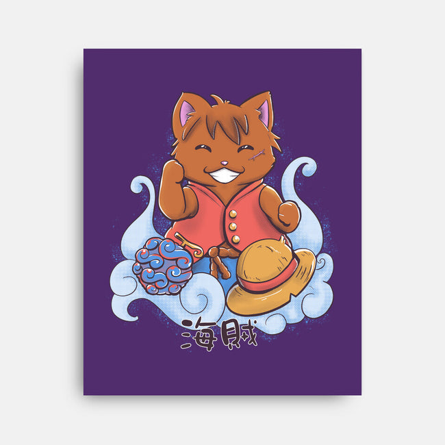 Pirate Maneki Neko-None-Stretched-Canvas-ellr