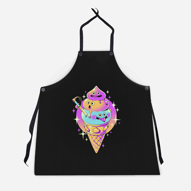 New Ice Quest-Unisex-Kitchen-Apron-ilustrata