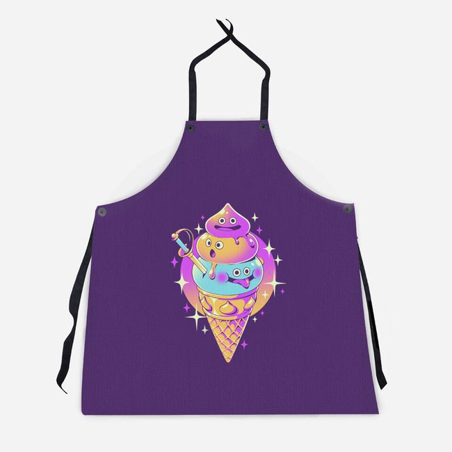 New Ice Quest-Unisex-Kitchen-Apron-ilustrata