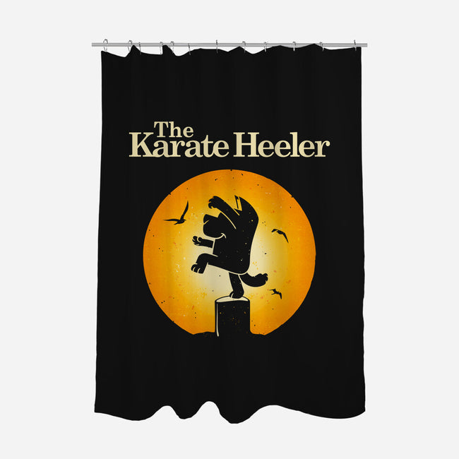 The Karate Heeler-None-Polyester-Shower Curtain-retrodivision