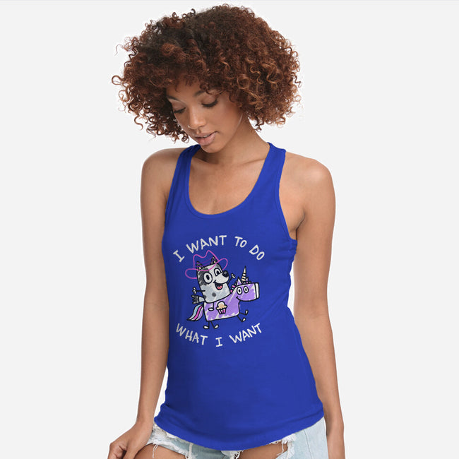 Hello Chaos-Womens-Racerback-Tank-Wenceslao A Romero