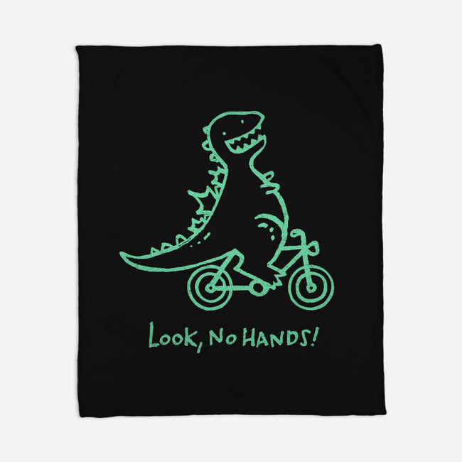 Look No Hands-None-Fleece-Blanket-Wenceslao A Romero