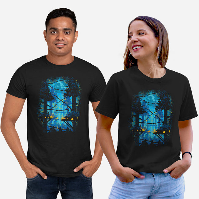 Ewok Village-Unisex-Basic-Tee-dalethesk8er