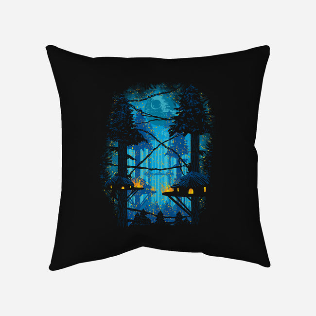 Ewok Village-None-Removable Cover-Throw Pillow-dalethesk8er