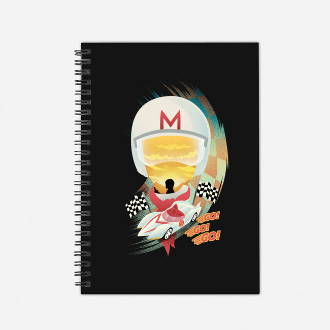 Go Racer-None-Dot Grid-Notebook-dandingeroz