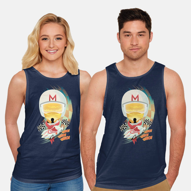 Go Racer-Unisex-Basic-Tank-dandingeroz