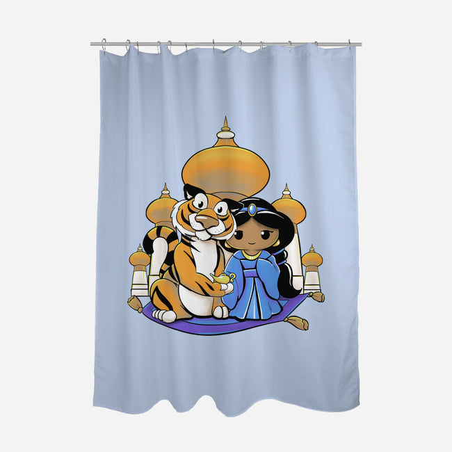 Kokeshi Arabian Princess-None-Polyester-Shower Curtain-ellr