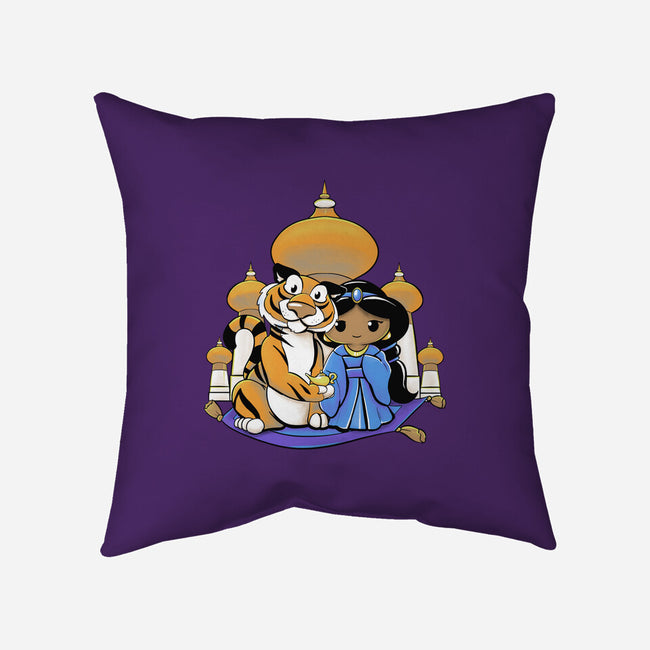 Kokeshi Arabian Princess-None-Removable Cover-Throw Pillow-ellr