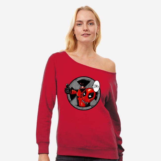 Fun Undead-Womens-Off Shoulder-Sweatshirt-spoilerinc