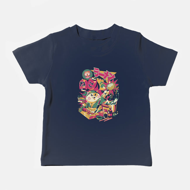 Neko Ramen Cat-Baby-Basic-Tee-ilustrata