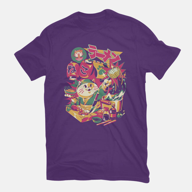 Neko Ramen Cat-Mens-Premium-Tee-ilustrata