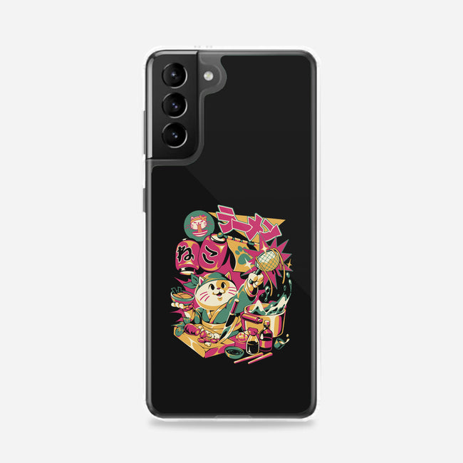 Neko Ramen Cat-Samsung-Snap-Phone Case-ilustrata