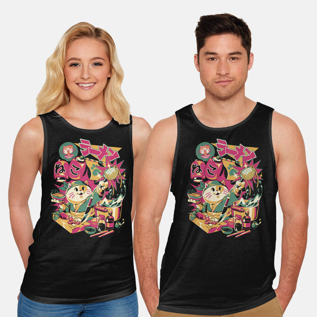 Neko Ramen Cat-Unisex-Basic-Tank-ilustrata