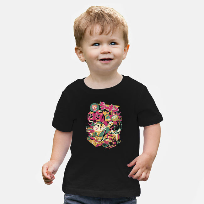 Neko Ramen Cat-Baby-Basic-Tee-ilustrata