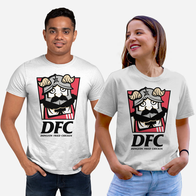 Dungeon Fried Chicken-Unisex-Basic-Tee-Eilex Design