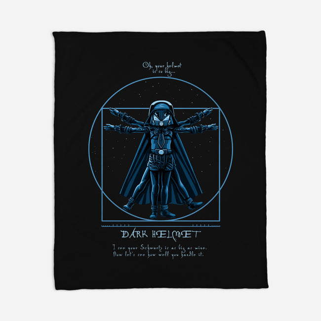 Vitruvian Helmet-None-Fleece-Blanket-daobiwan