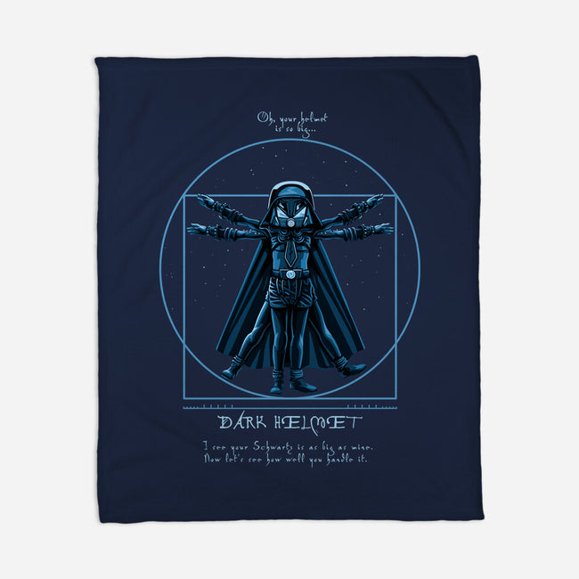 Vitruvian Helmet-None-Fleece-Blanket-daobiwan