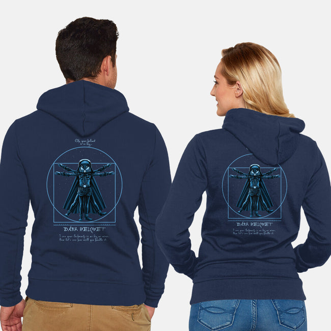 Vitruvian Helmet-Unisex-Zip-Up-Sweatshirt-daobiwan