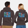 The Emotions Bunch-Unisex-Zip-Up-Sweatshirt-jasesa