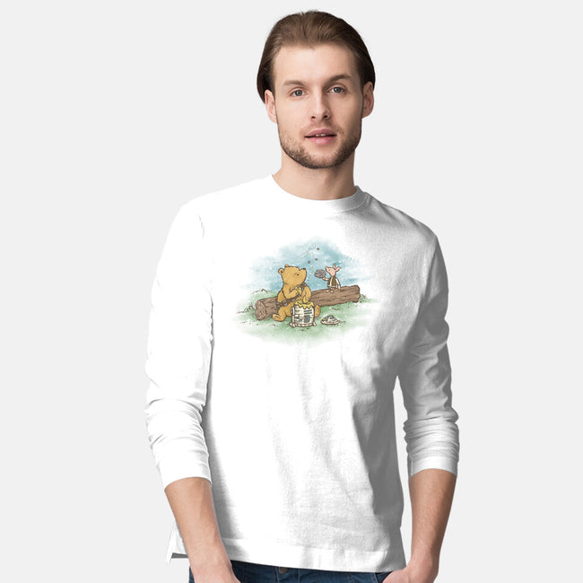 Wookiee The Pooh-Mens-Long Sleeved-Tee-kg07