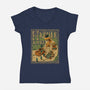 Hyrule Kart-Womens-V-Neck-Tee-Adrian Filmore