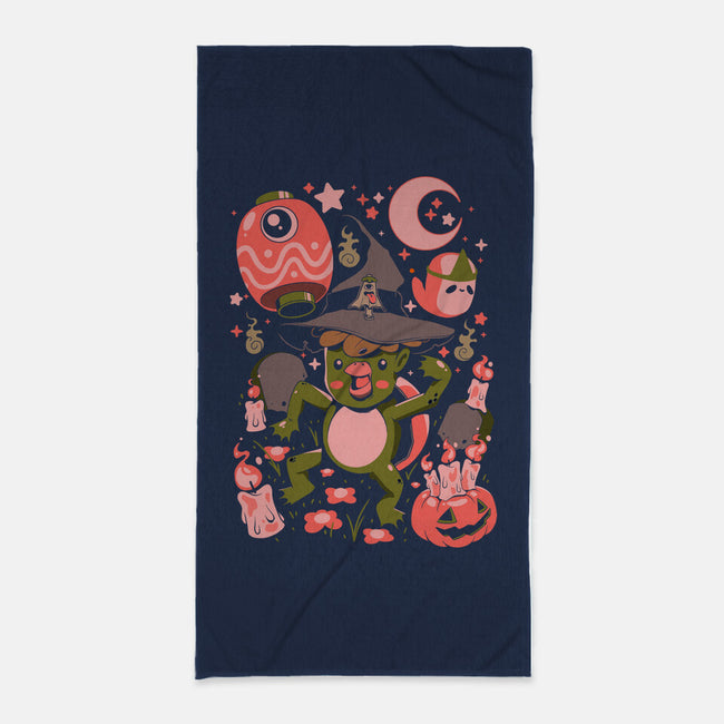 Halloween Kappa Party-None-Beach-Towel-ilustrata