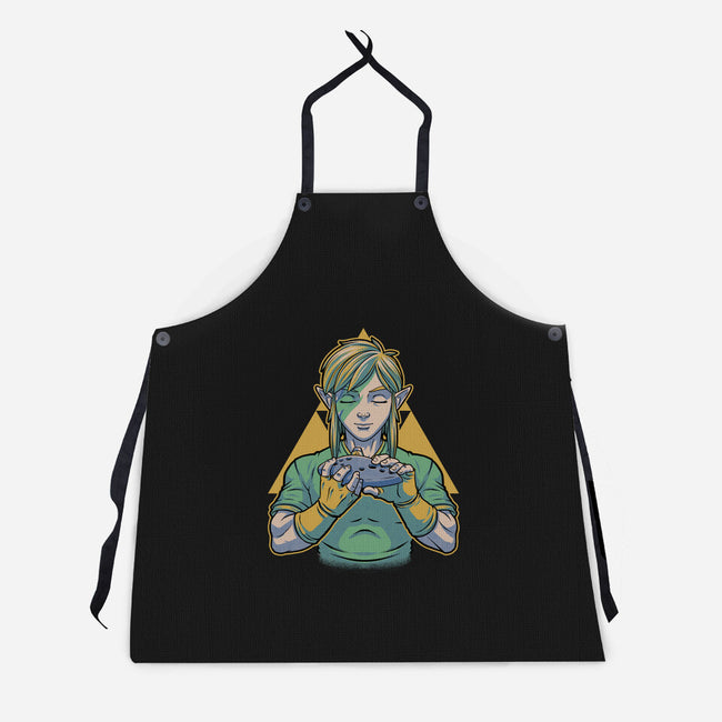 Glam Rock Elf-Unisex-Kitchen-Apron-Studio Mootant